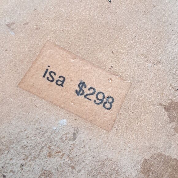 KATE SPADE NEW YORK Womens 6.5 Metallic Leather Isa Sandals Silver Glitter - Picture 14 of 15